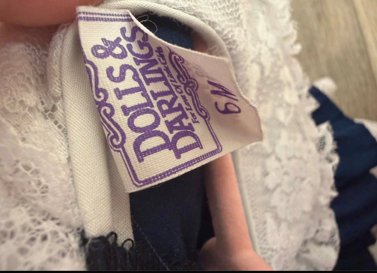 Vintage Dolls & Darlings Dress 3-6 months