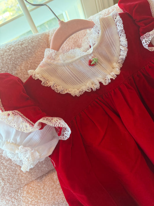 Vintage Christmas dress 3-6 months