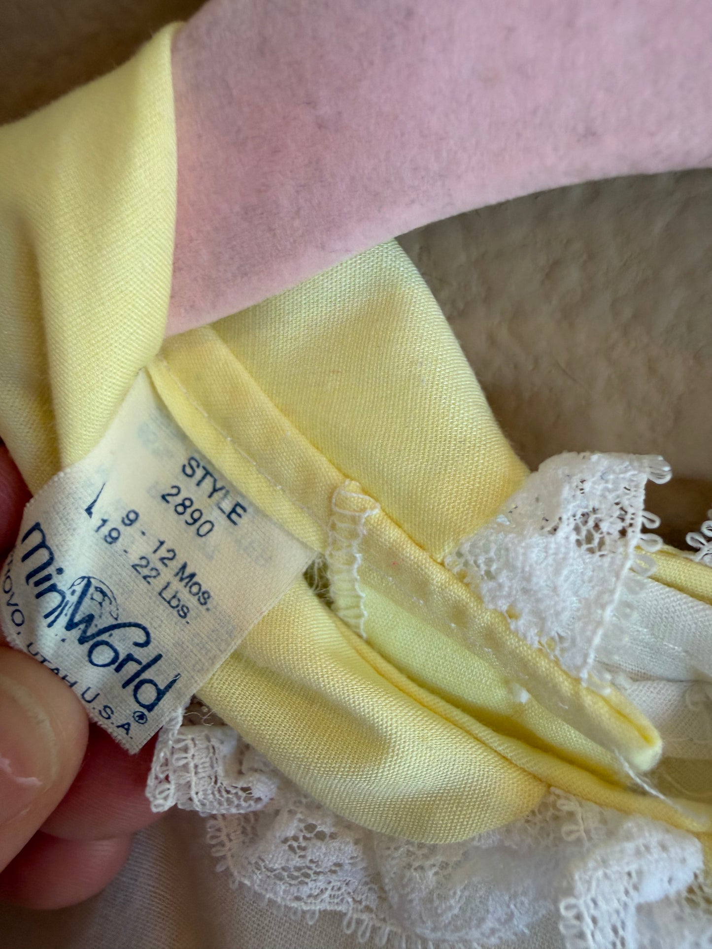 Vintage MiniWorld Dress 9-12 Months