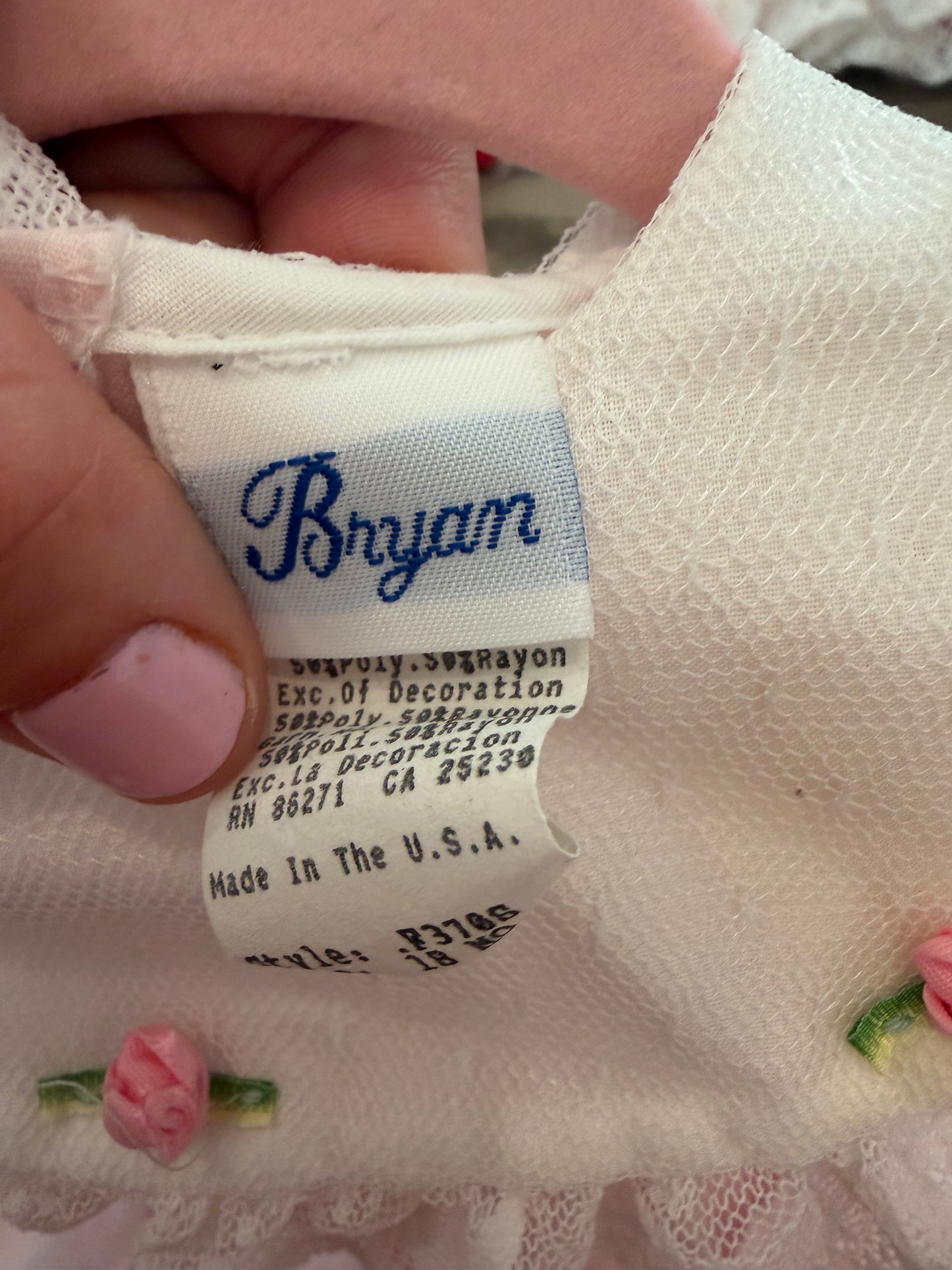 Vintage Bryan Dress 12-18 months