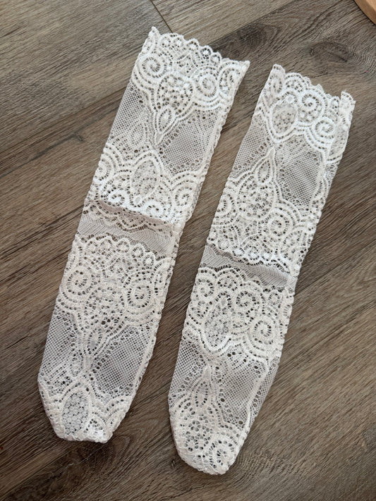 Lace toddler stockings