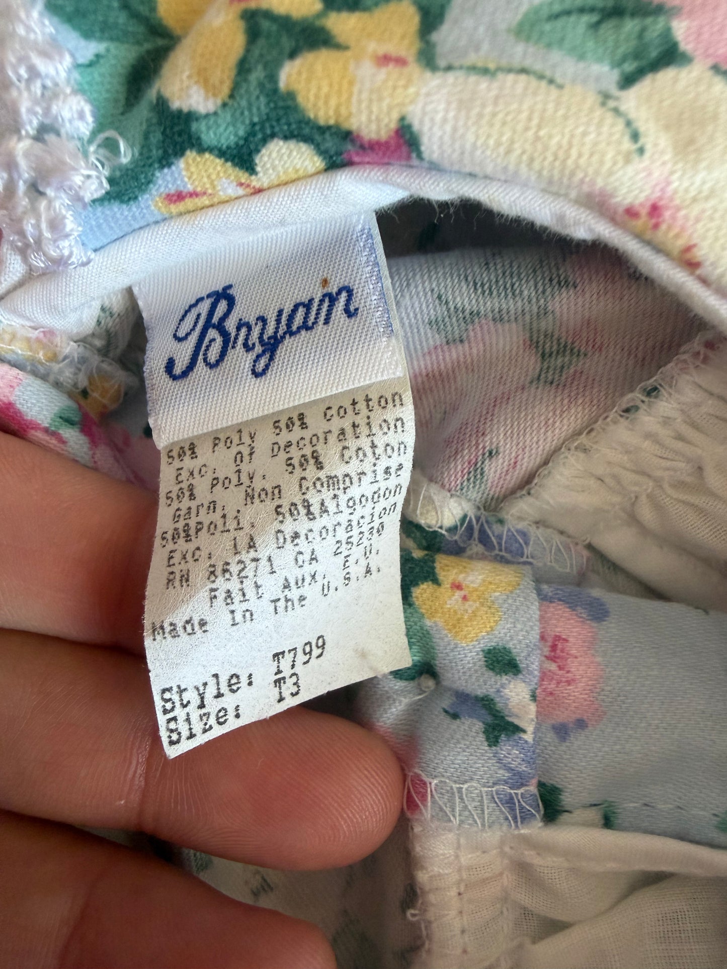 Vintage Bryan Floral dress 3T