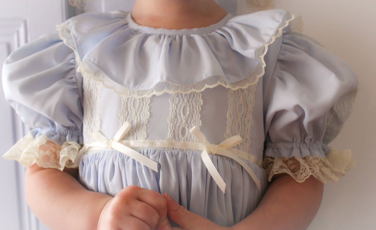Celestine Heirloom Dress – Vintage Inspired Lace Boutique Girls Dress | Viscose Long Silhouette Heirloom Style