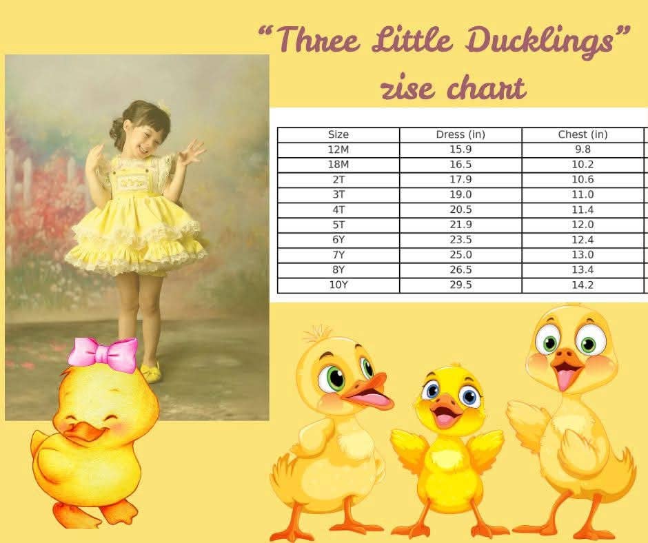 Three Little Ducklings – Hand Embroidered Vintage Inspired Velvet Cotton Boutique Girls Dress | Tulle Lace Heirloom Style Easter Dress