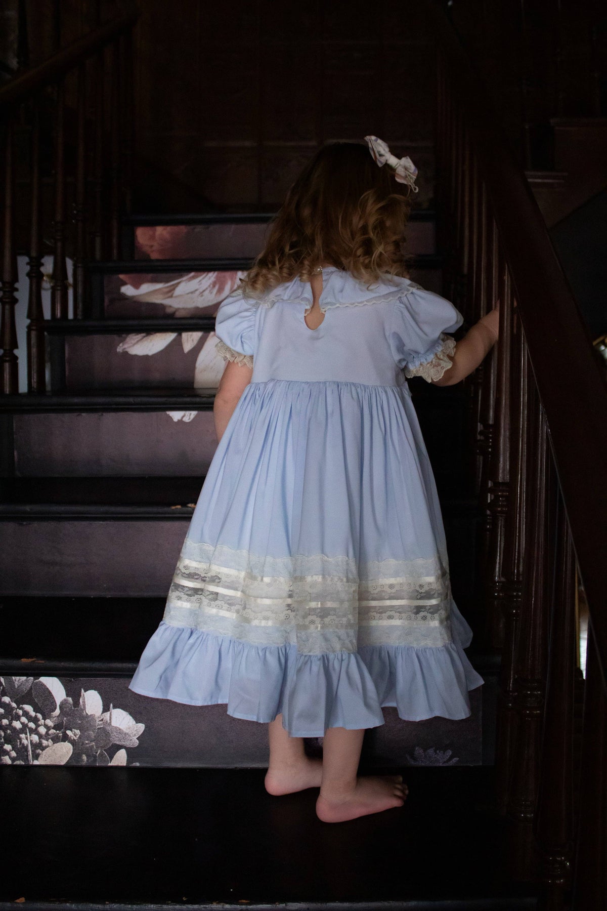 Celestine Heirloom Dress – Vintage Inspired Lace Boutique Girls Dress | Viscose Long Silhouette Heirloom Style