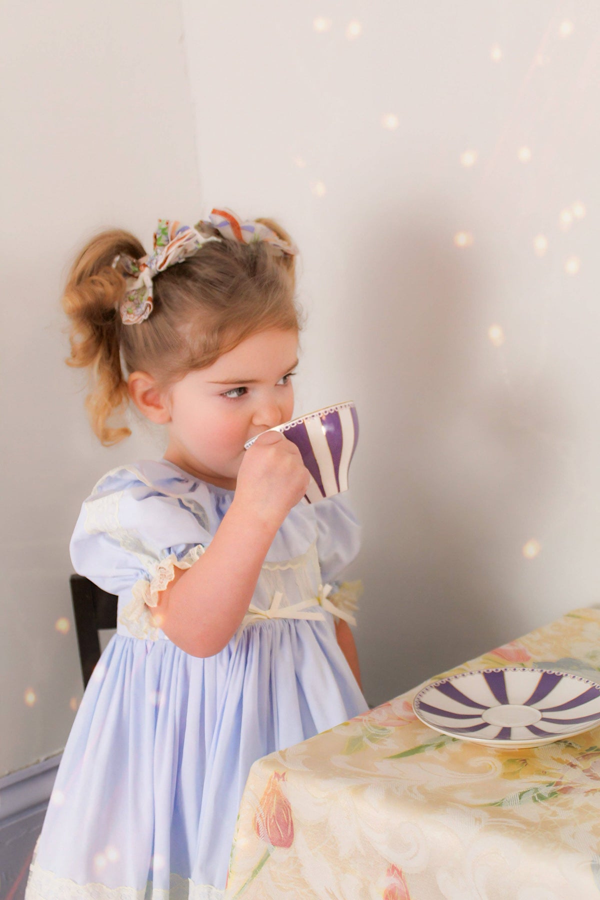 Celestine Heirloom Dress – Vintage Inspired Lace Boutique Girls Dress | Viscose Long Silhouette Heirloom Style