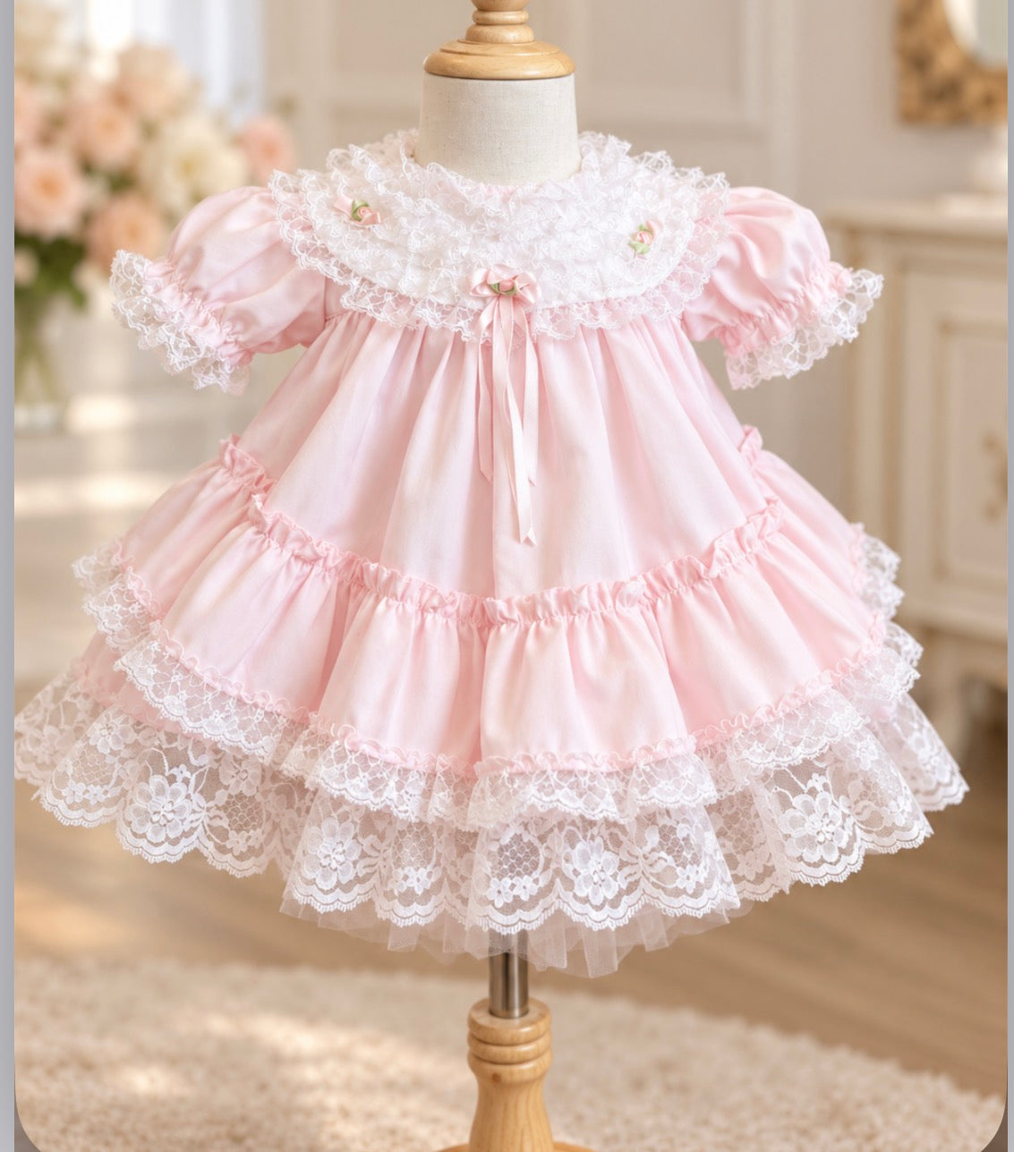 Vintage Pink Frilly
