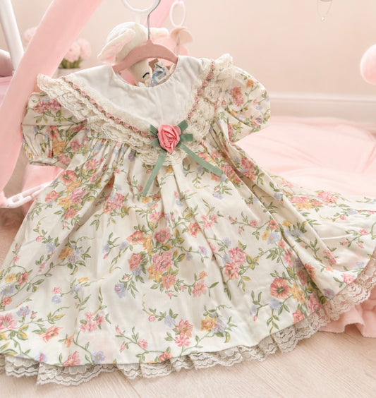 Vintage Floral Dress 18 months