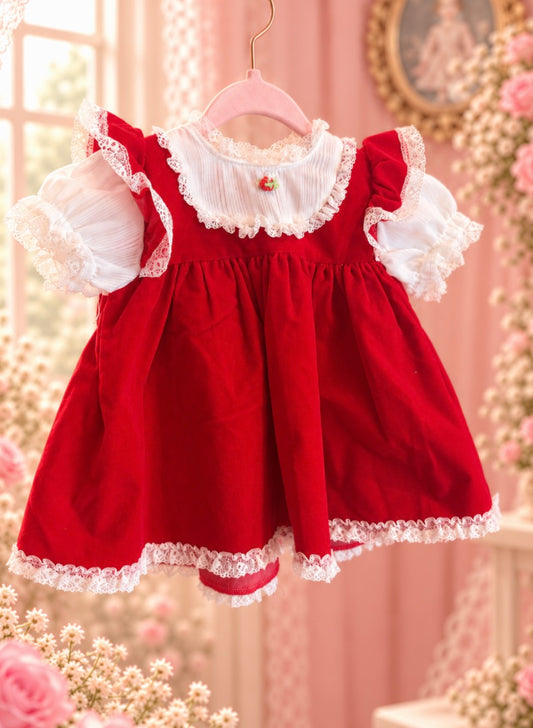 Vintage Christmas dress 3-6 months