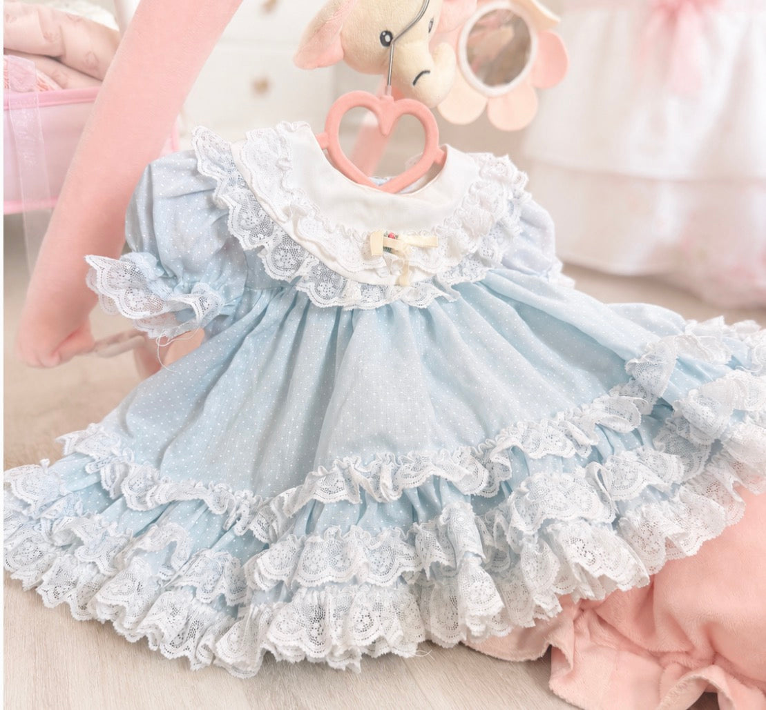 Vintage Frilly Dress 3-6 months