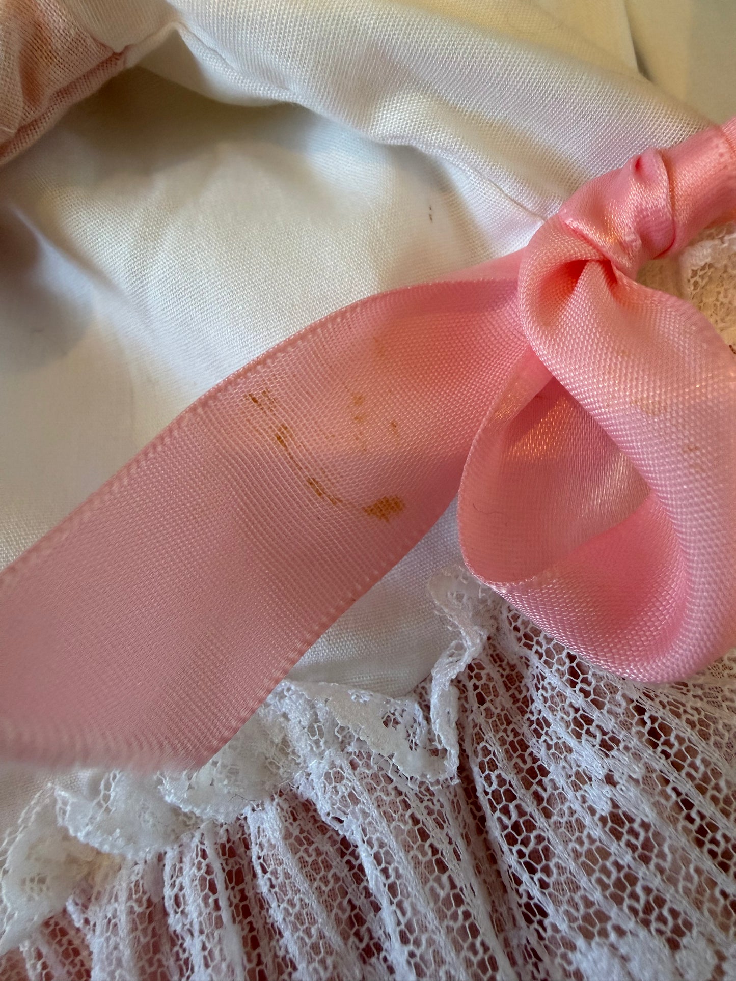 Vintage Peaches & Cream Dress 12 months