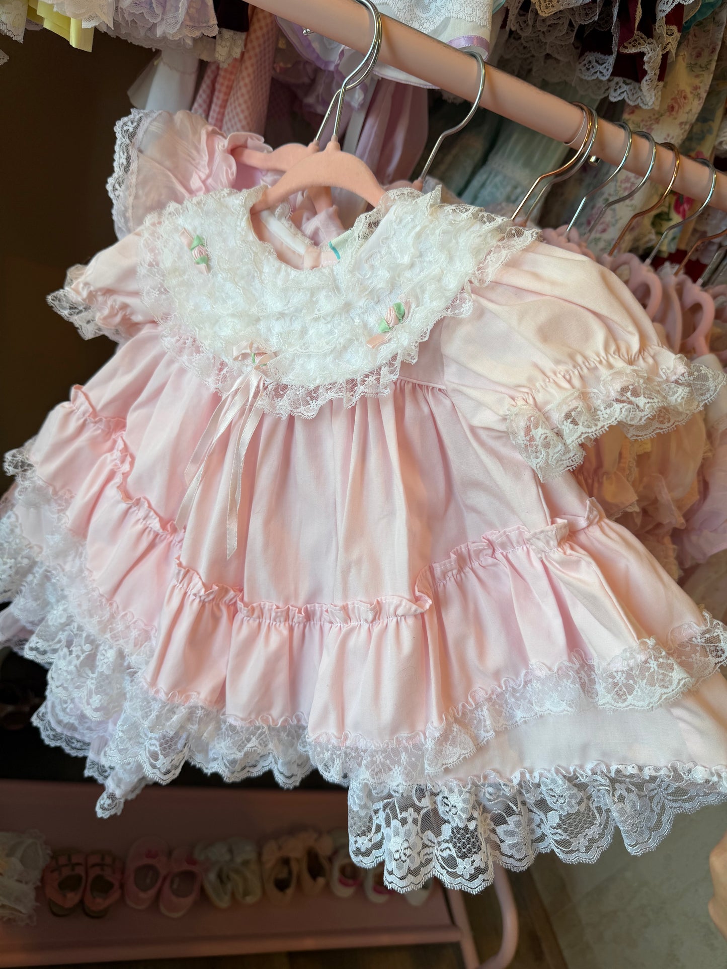 Vintage Pink Frilly