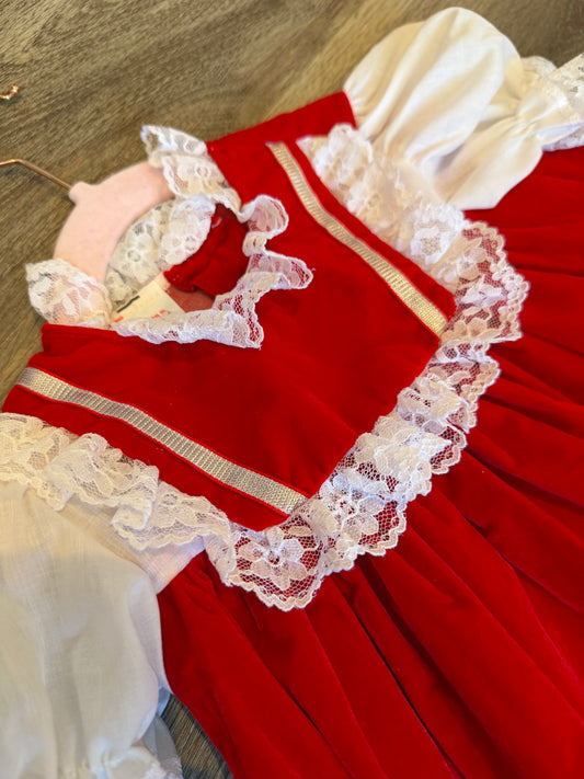 Vintage Christmas Dress 3T