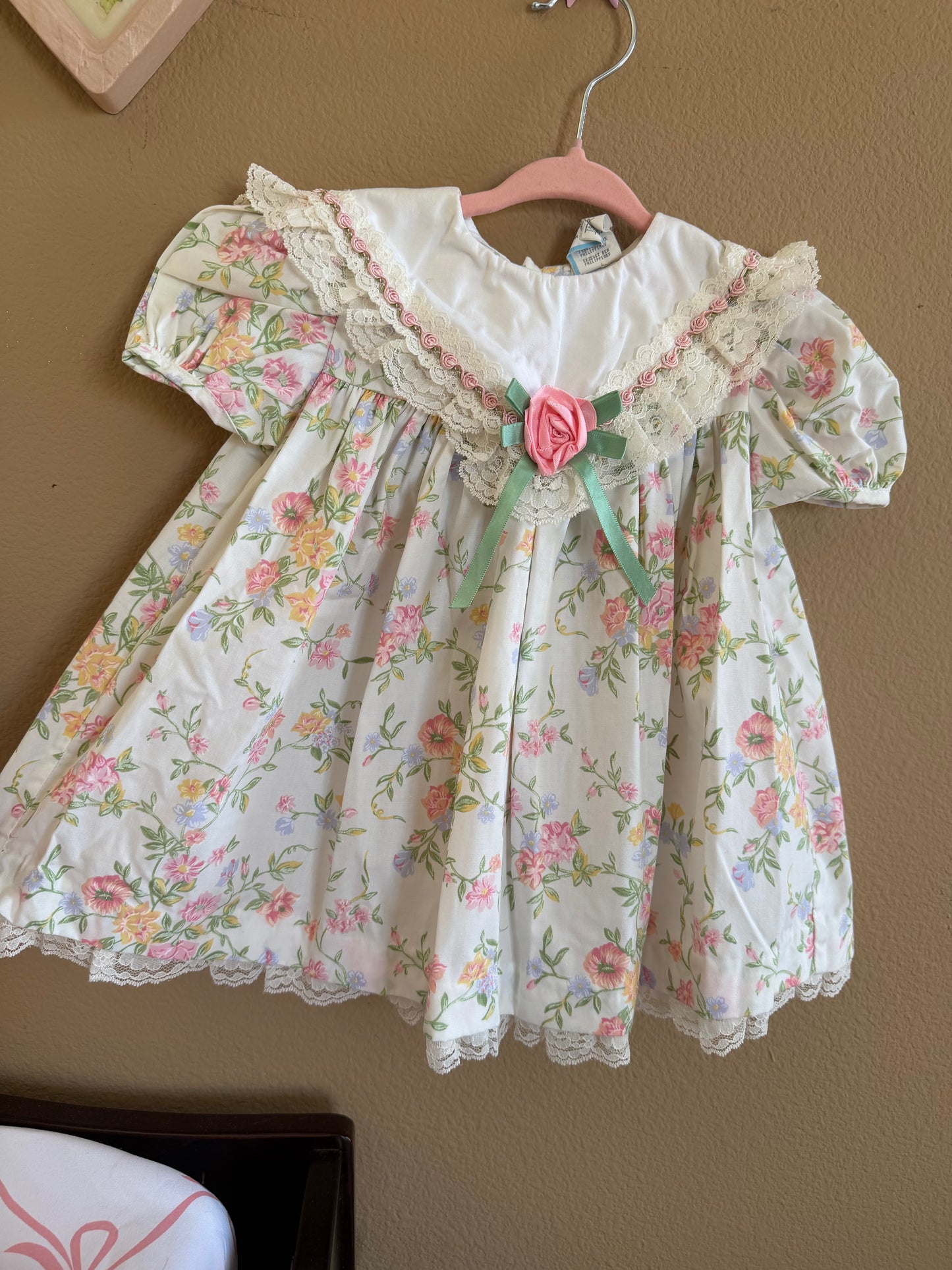 Vintage Floral Dress 18 months