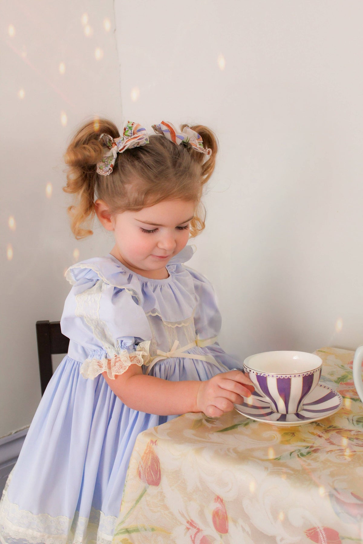 Celestine Heirloom Dress – Vintage Inspired Lace Boutique Girls Dress | Viscose Long Silhouette Heirloom Style